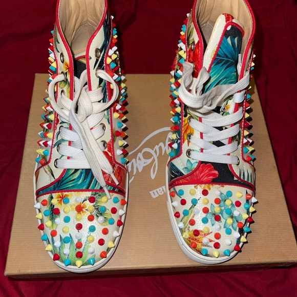 Red Bottom Sneakers - Picture 2 of 3